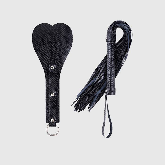 Bondage Leather Tassel Whip Clapper