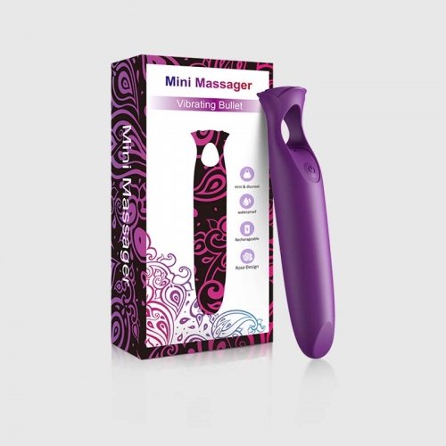 Mini Bullet Lipstick Shape Vibrator in Purple