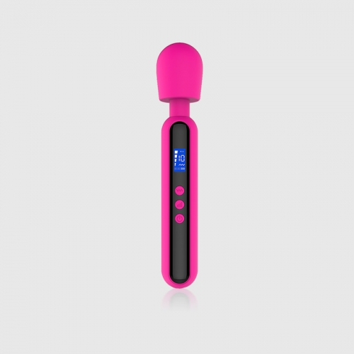 LED Display Clitoral Stimulation Massage Vibrator in Pink