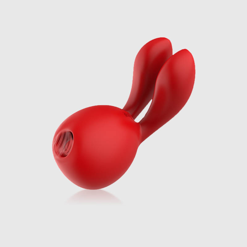 Happy Sam Ears 2 in 1 Small Clitoral Rabbit Vibrator in Red