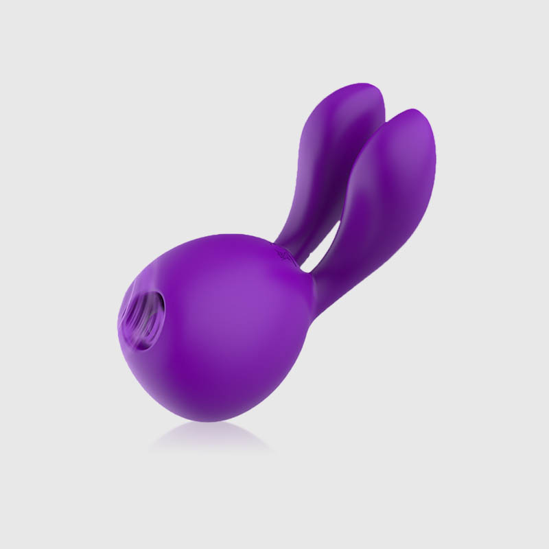 Happy Sam Ears 2 in 1 Small Clitoral Rabbit Vibrator in Purple