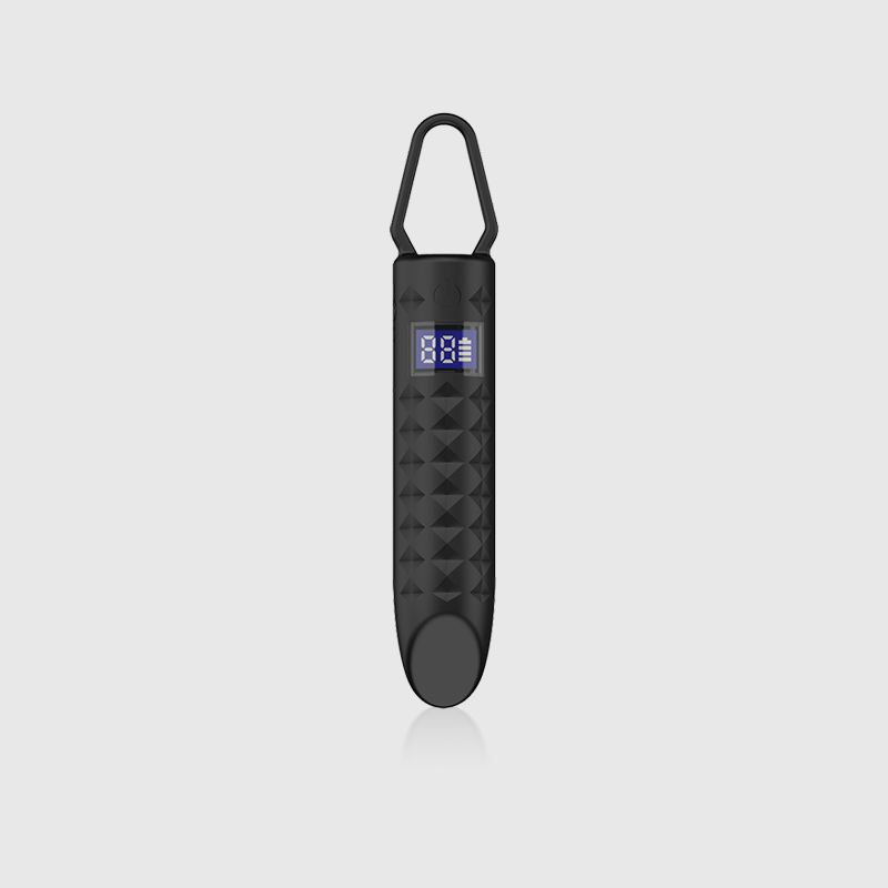 LED Display Cute Bullet Vibrator in Black