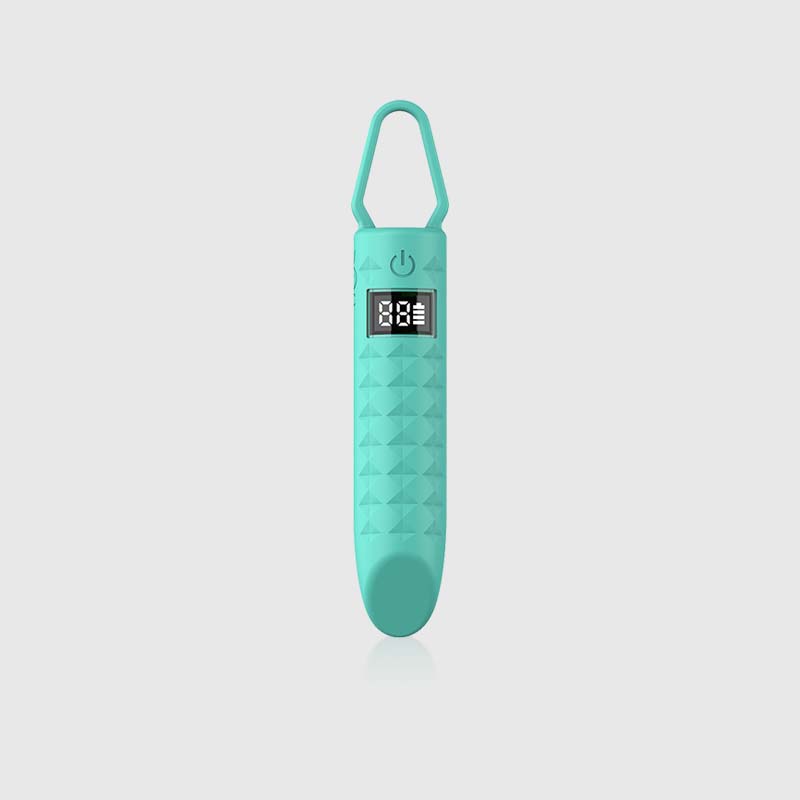 LED Display Cute Bullet Vibrator in Green