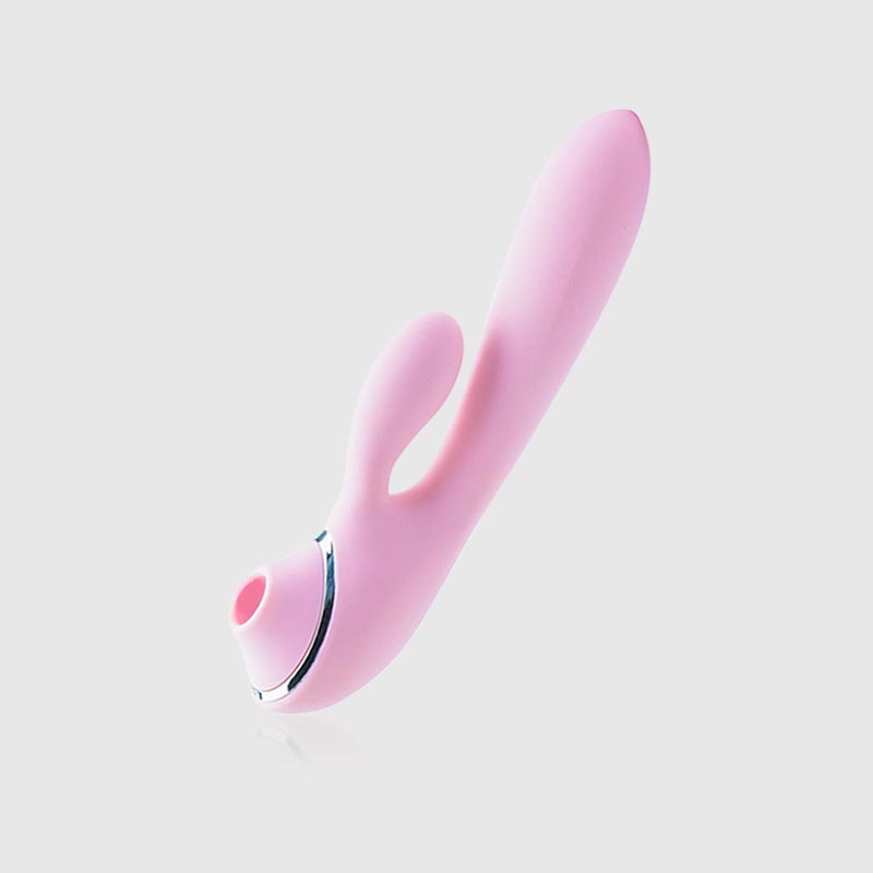 Louis I Durable Clit Sucking Gspot Play Vibrator in Light Pink