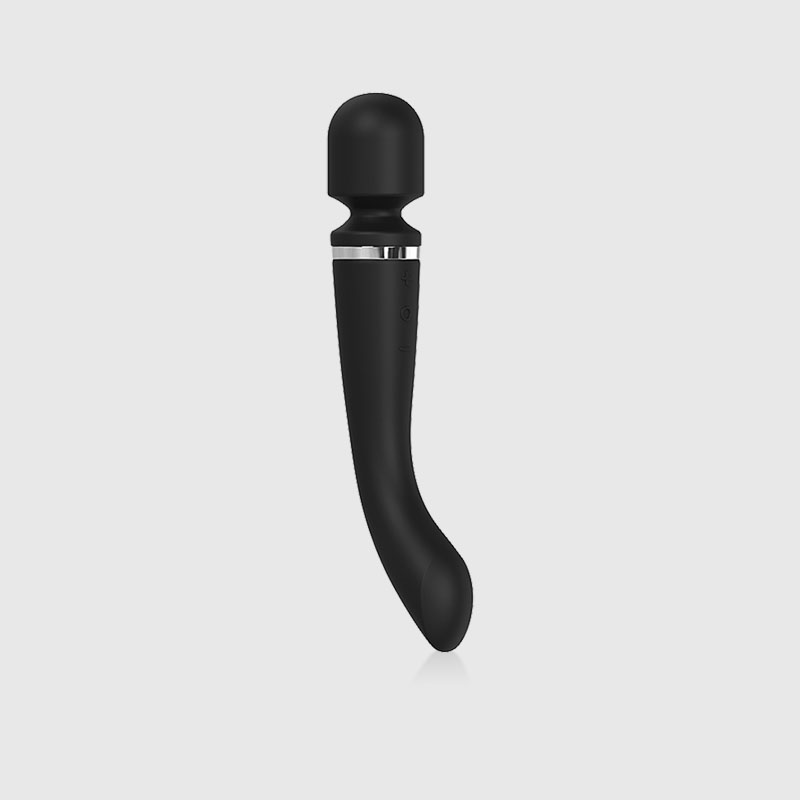 SugarDaddy Double Ended Wand Massage Vibrator in Black