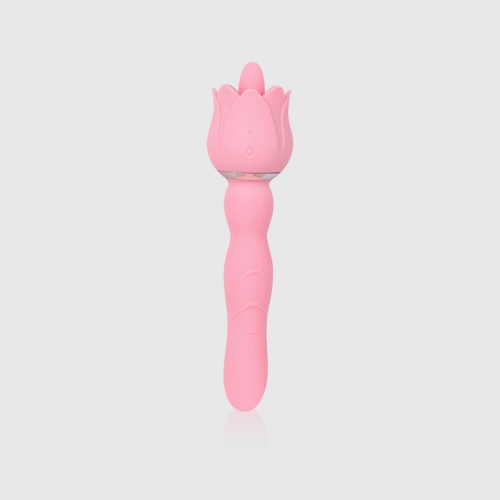 Rose Wild Licking Vibrator in Pink