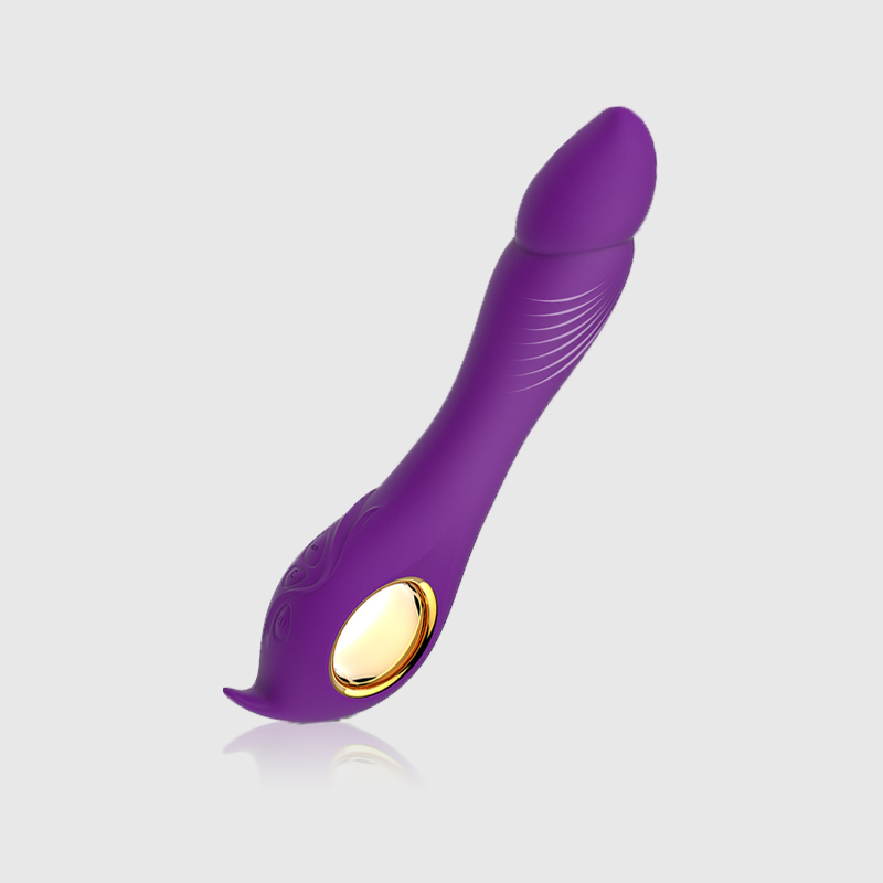 9 Vibration Modes Inflatable Clitoral Gspot Vibrator in Purple