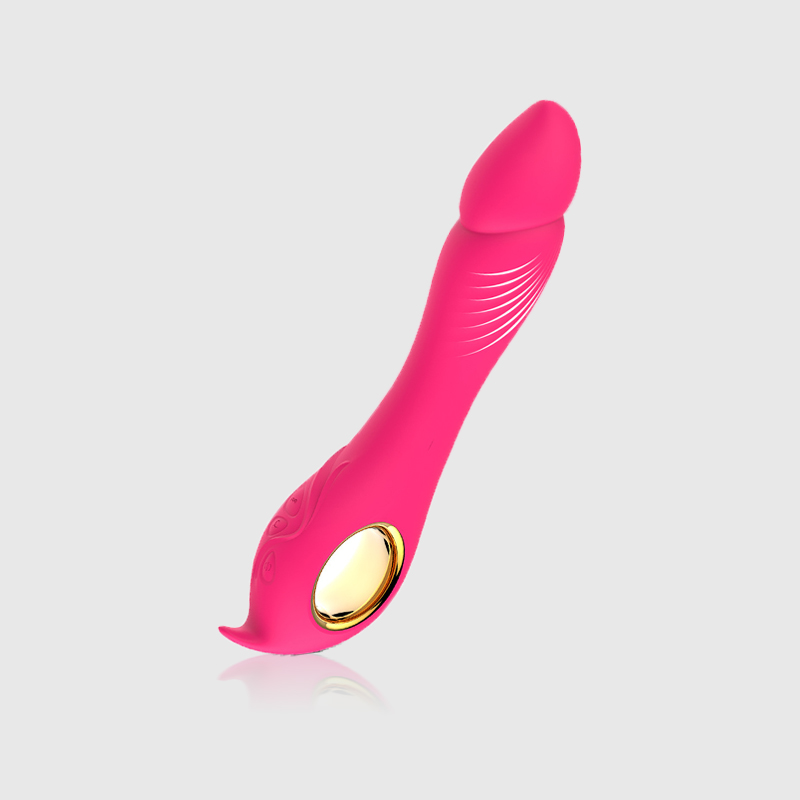 9 Vibration Modes Inflatable Clitoral Gspot Vibrator in Rose Red