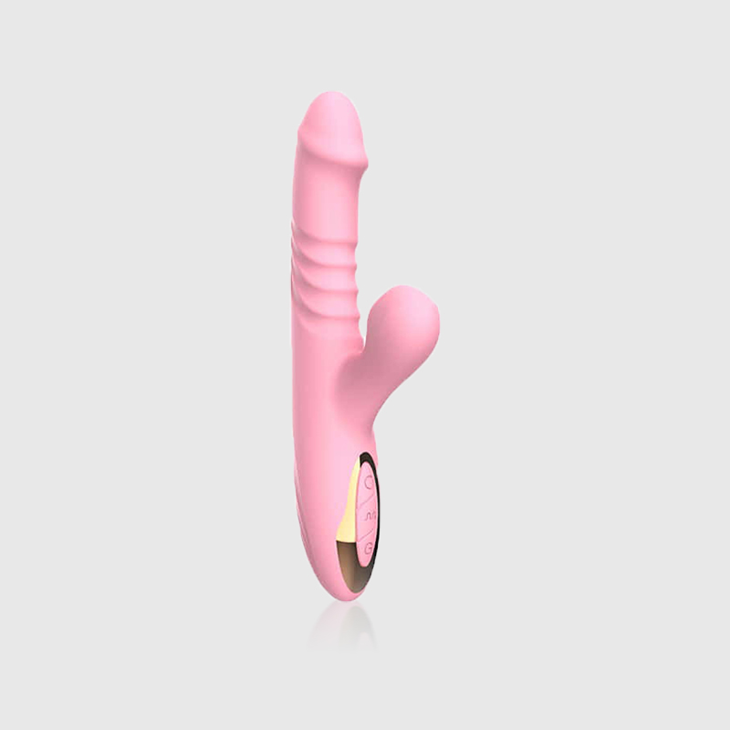 Head Vibrating Telescopic Smart Vibrator in Pink