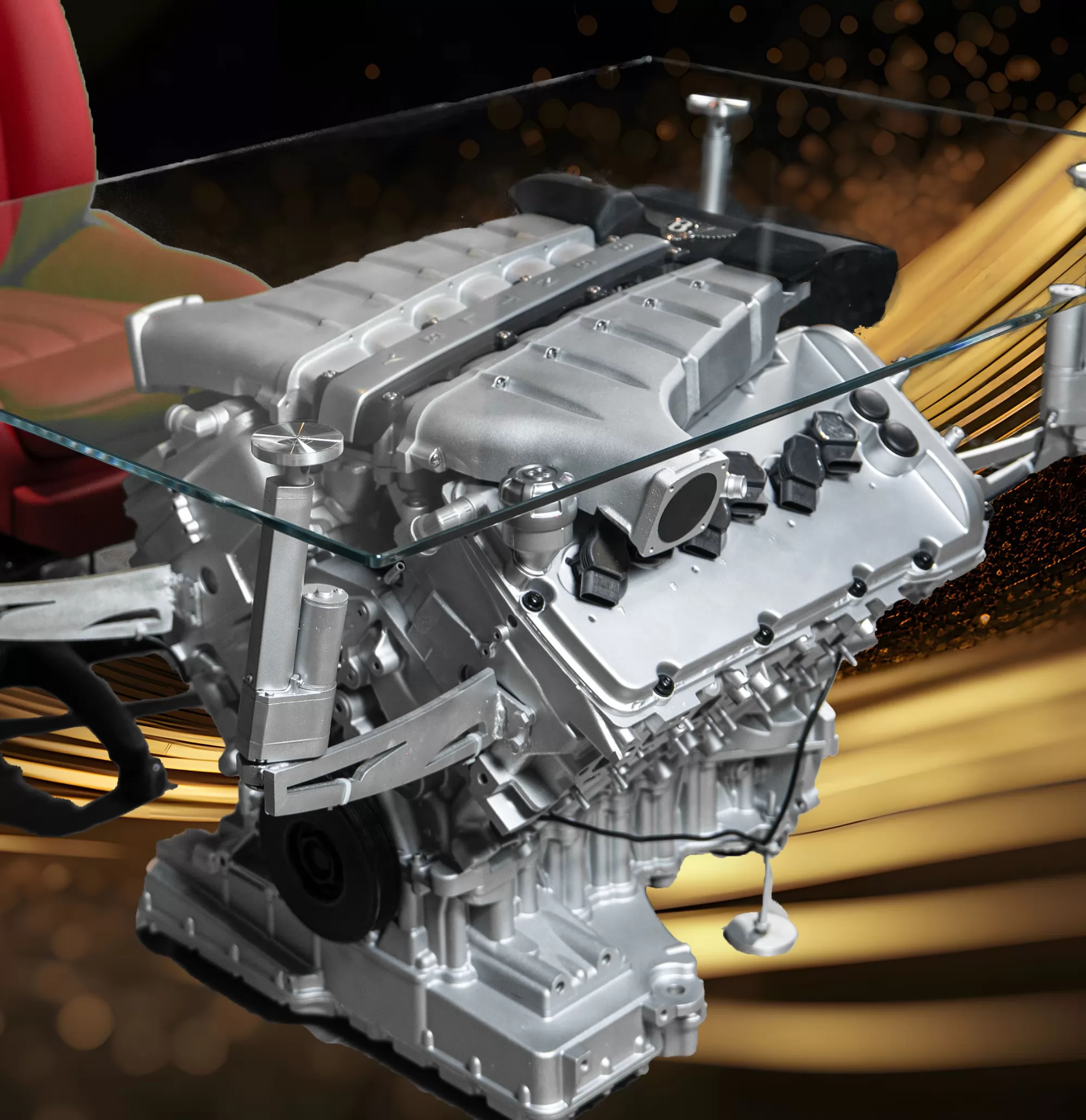 Bentley Continental GT W12 Engine Luxury Coffee Table